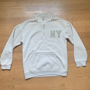 Quarter-zipper sweatshirt